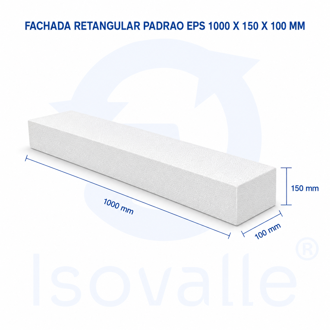 Moldura Fachada 1000x150x100mm